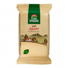 Сыр Эдам сыр 45% СЕЛО ЗЕЛЕНОЕ фас. 200гр*10