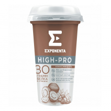 Напиток к.м. EXPONENTA HIGH-PRO 0% 250г кокос-миндаль (6 шт) - 1/1