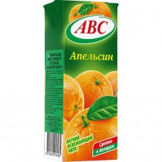 Сок Апельсиновый 0,2л слим (27шт) АВС
