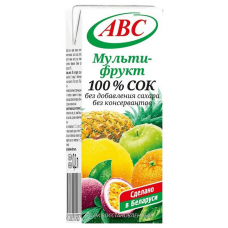 Сок Мультифруктовый 0,2л слим (27шт) АВС