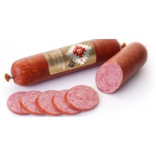 Колбаса "СЕРВЕЛАТ ДВОРЯНСКИЙ ГОСТИНЕЦ"  в/с  колб. изд. в/к салями мясн. ВАК 370 г (гофра)