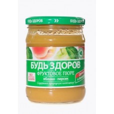 Пюре Яблочно-персиковое 450г (6шт) АВС