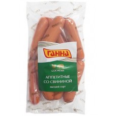 Сосиски вар. из м.пт. "Аппетитные со свининой" в/с, 0,32 кг