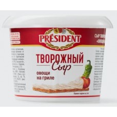 Сыр мягкий President овощи на гриле творожный 54% 8х140г Tub