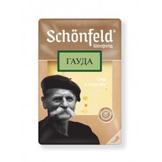 Сыр "Гауда" т.м. "Schonfeld" 45%, нарезка 125 гр/6шт