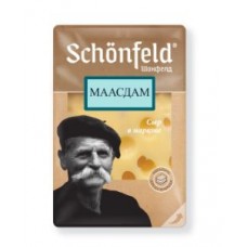 Сыр "Маасдам" т.м. "Schonfeld" 45%, нарезка 125 гр/6шт