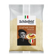 Сыр твердый фас. "Пармезан" тм "Schonfeld", мдж 40%, гранулы, пакет 80г /10 шт