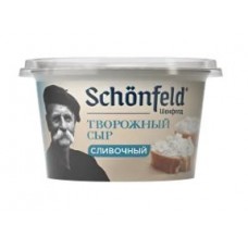 Сыр творожный сливочный  ТМ "Schоnfeld"  65 % 140 гр /8шт