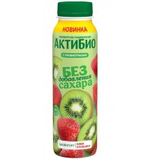 АктиБио Биойогурт безлактоз. обогащ. Киви-клубника 1,5% 260г Бут.ТП9