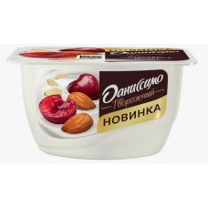 ДАНИССИМО  продукт творожный Вишнево-миндальный десерт 6,1% 130г Ф.ст.ГЛ8
