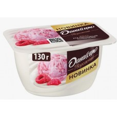 Даниссимо Продукт творожный Малиновый пломбир 5,6% 130г Ф.ст. ГЛ8