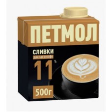 Петмол сливки ультрапастеризованные 11% 500г combiblock (гк 12) (тн вэд 0401301100)