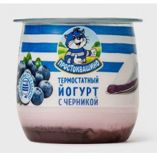 Простоквашино Йогурт термостат двухсл Черника 3,4% 160г Форм.ст.ГЛ8