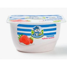 Простоквашино Продукт творож.Творожок Клубник землян 3,6% 110гФ.ст.ГЛ8