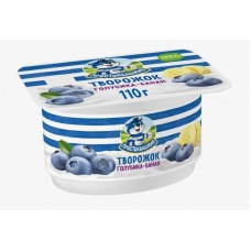 Простоквашино Продукт творожн.Творожок Голубика банан 3,6%110гФ.ст.ГЛ8