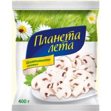 Шампиньоны резаные ПЛАНЕТА ЛЕТА 400г (10шт)