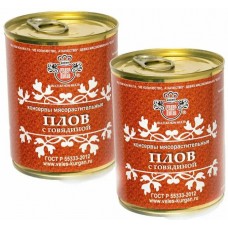 Плов с говядиной ГОСТ 340 г шт.