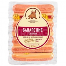 Сосиски "Баварские" 0,36 кг.шт. вак.упак.