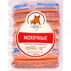 Сосиски "Молочные" 0,36 кг.шт. вак.упак.