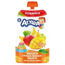 Пюре "Агуша" 90г. яблоко-груша-банан-манго*10 пауч-пак Пюре "Агуша" 90г. яблоко-груша-банан-манго*10 пауч-пак