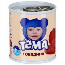 Тема пюре мясное гомогениз.Говядина 90Г Ж/б ГК12