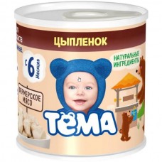 Тема Пюре мясное гомогениз. Цыпленок 90г Ж/б ГК12