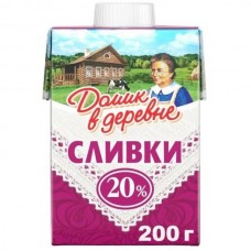 Сливки стер.Домик в деревне 20% 200 гр*18 ТВА