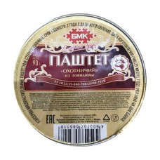 Паштет БМК Охотничий из говядины 90г (20шт)