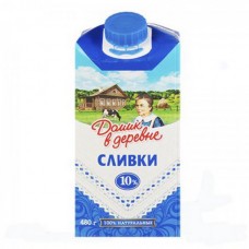 Сливки стер.Домик в деревне 10% 480 гр*12