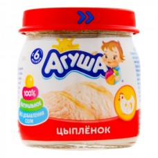 Пюре мяс Агуша цыплен 6% 80 гр*8 ст/б Пюре мяс Агуша цыплен 6% 80 гр*8 ст/б