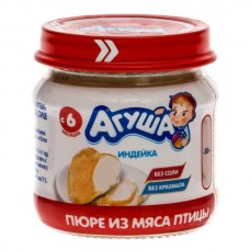 Пюре мяс Агуша индейка 5,5% 80 гр*8 ст/б Пюре мяс Агуша индейка 5,5% 80 гр*8 ст/б
