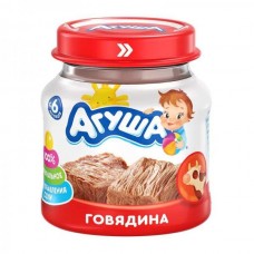 Пюре мяс Агуша говядина 6,2% 80 гр*8 ст/б Пюре мяс Агуша говядина 6,2% 80 гр*8 ст/б