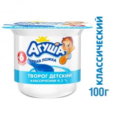 Творог детск классич Агуша 4,5% 100 гр*6 Творог детск классич Агуша 4,5% 100 гр*6