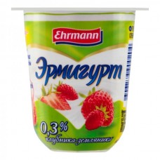 Эрмигурт Легкий 0,3% 4x100г Продукт йогуртный пастеризованный с клубникой и земляникой (ГК24)