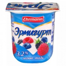 Эрмигурт молочный 3,2% 4х100г Продукт йогуртный пастеризованный с лесными ягодами (ГК 24)