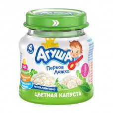 Пюре овощ Агуша КапустаЦв 80 гр*8 ст/б Пюре овощ Агуша КапустаЦв 80 гр*8 ст/б