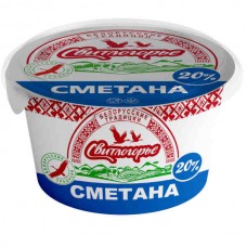 Сметана 20% ст. из полис.укруп.кр. 0,2 кг (упак 20) ТМ Свитлогорье Сметана 20% ст. из полис.укруп.кр. 0,2 кг (упак 20) ТМ Свитлогорье