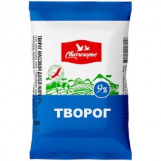 Творог м.д.ж. 9% 180 г ТМ Свитлогорье (упак 8) (Ядр)