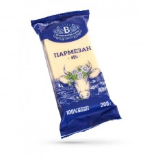 Сыр "Беловежский пармезан"  мол. м.д.ж.40% фас. 200 гр