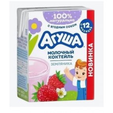Агуша Кокт. Мол. Стер. Землян 2% 190мл БЗ 10Х