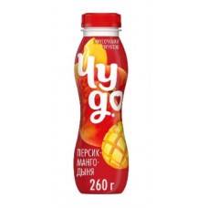 Йогурт фрук Чудо 260 гр 1,9% Персик/Манго/Дыня 1*6шт Бутылка Пл