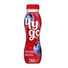 Йогурт фрук Чудо 260 гр 1,9% Черника-Малина 1*6шт Бутылка Пл
