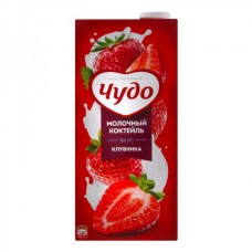 Коктейль молочный Чудо стерил 960 гр.2% Клубника 1*12шт ТБА