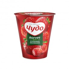 Йогурт фрук Чудо 290 гр 2% Клубника/Земляника 1*8шт МСТ Стакан