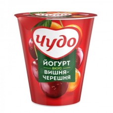Йогурт фрук Чудо 290 гр 2% Вишня/Черешня 1*8шт МСТ Стакан