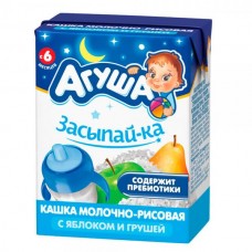 Каша мол-рис Агуша Засып-ка Ябл.Груша 2,7% 200 мл*10