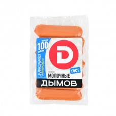 Сосиски молочные ГОСТ в вискофане (0,300 кг)  в в/у (Дымов)